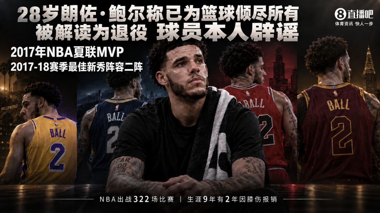 宣告退役~28岁朗佐·鲍尔:我已为篮球倾尽所有 不认为达到过巅峰